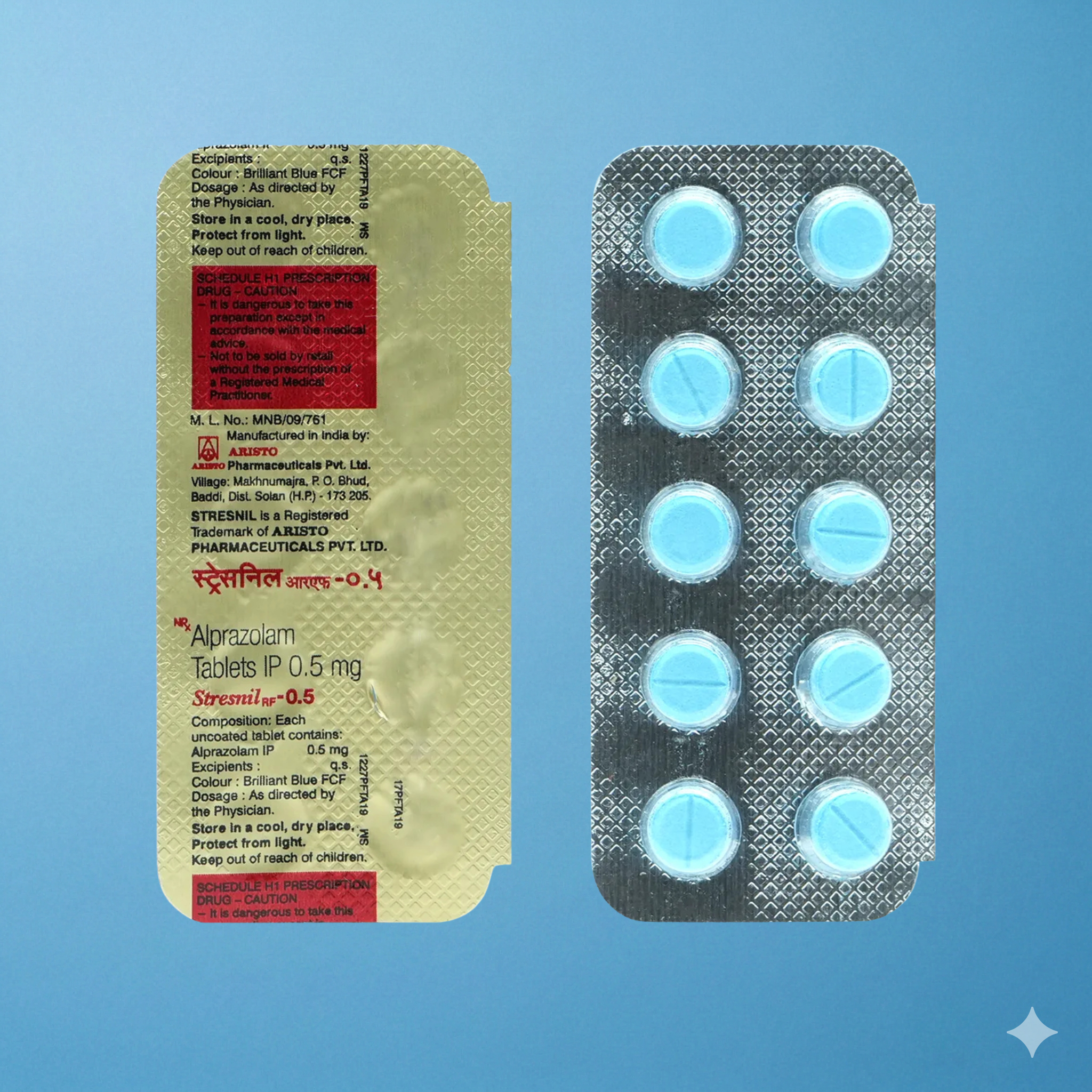 Alprazolam 0.5mg 1 Alprazolam 0.5mg